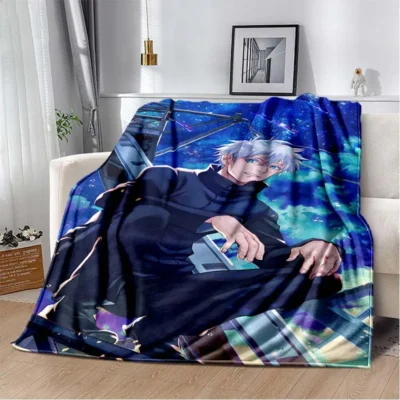 Jujutsu Kaisen 3D Cartoon Anime blanket for bed Picnic blanket Sofa thin blanket Customized blankets Air 15 - Jujutsu Kaisen UK Store