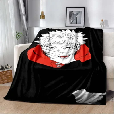 Jujutsu Kaisen 3D Cartoon Anime blanket for bed Picnic blanket Sofa thin blanket Customized blankets Air 18 - Jujutsu Kaisen UK Store