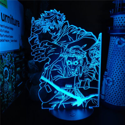 Jujutsu Kaisen 3D Lamp Anime Gojo Satoru Jujutsu Kaisen Yuji Itadori LED Night Light Brdroom Decor 22 - Jujutsu Kaisen UK Store
