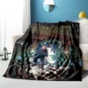 Jujutsu Kaisen Printed Soft thin Blanket Flannel Blanket for summer Portable Blanket for Living Room Anti - Jujutsu Kaisen UK Store